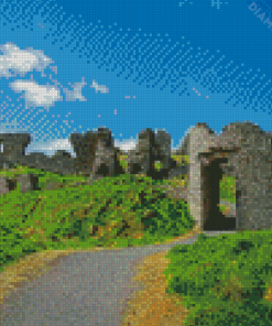 Rock Of Dunamase Castle Ruins Diamond Painting