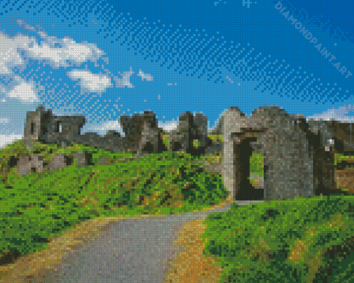 Rock Of Dunamase Castle Ruins Diamond Painting