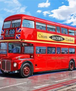 Routemaster Bus Art Diamond Painting