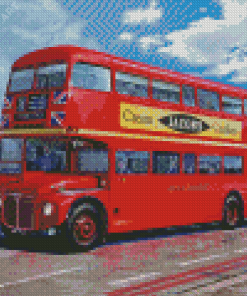 Routemaster Bus Art Diamond Painting