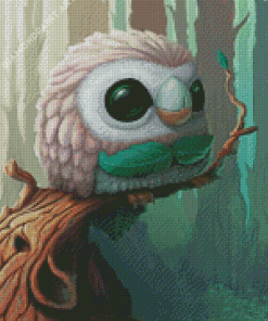 Rowlet Diamond Painting