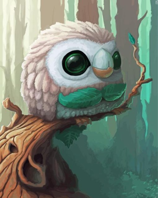 Rowlet Diamond Painting