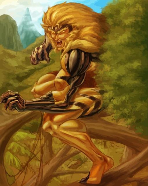 Sabretooth Marvel Diamond Painting