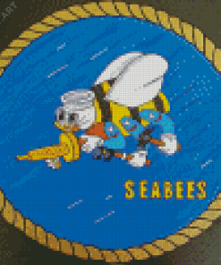 Seabees Battalion Logo Art Diamond Painting