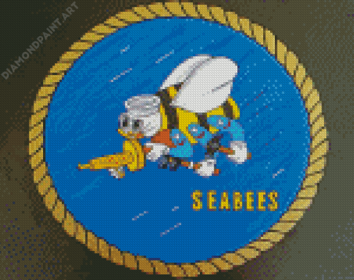 Seabees Battalion Logo Art Diamond Painting