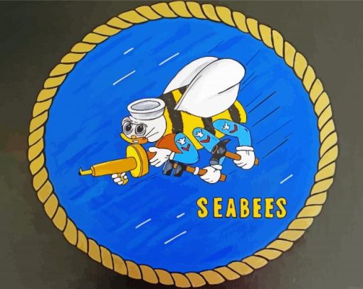 Seabees Battalion Logo Art Diamond Painting