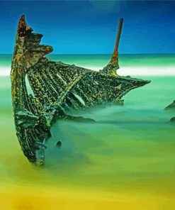 Ship Wrecked Diamond Painting