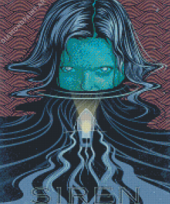 Siren Illustration Poster Diamond Painting