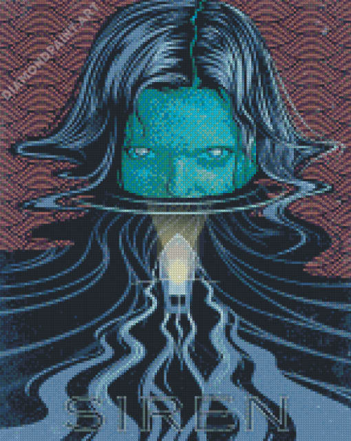 Siren Illustration Poster Diamond Painting