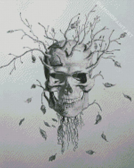 Skull Tree Diamond Painting