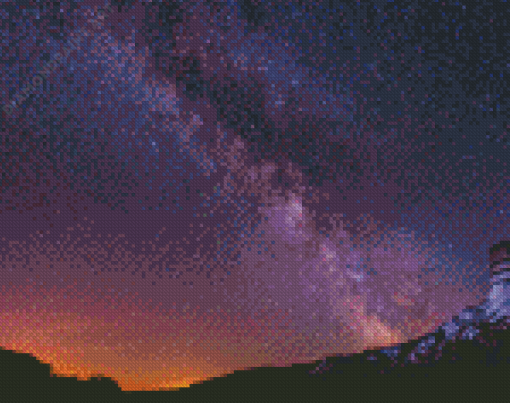 Sky At Night With Stars Diamond Painting