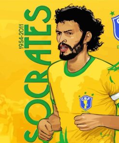 Socrates Brazilian Player Art Diamond Painting