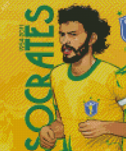 Socrates Brazilian Player Art Diamond Painting