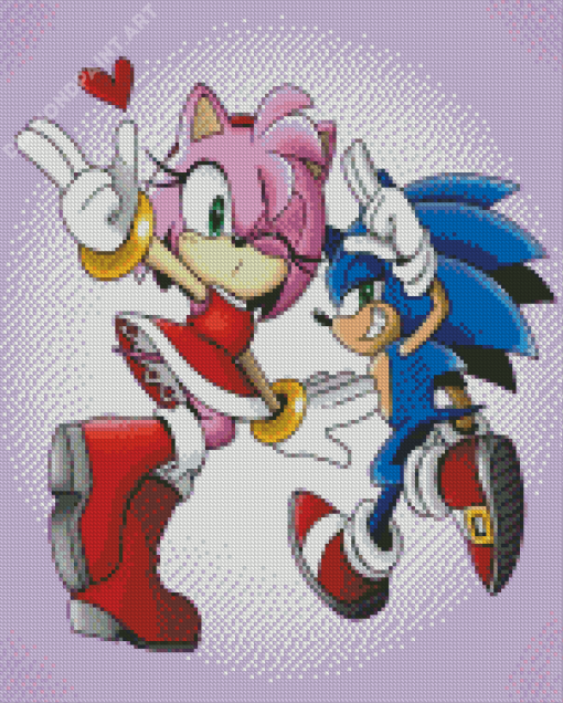 Sonic Amy Rose Art Diamond Painting