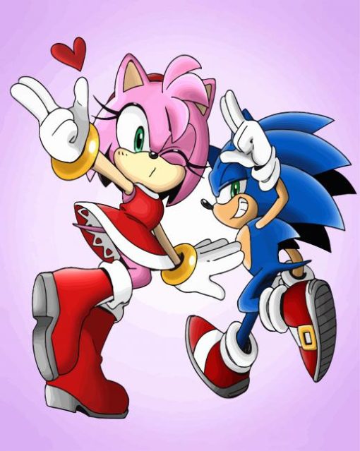 Sonic Amy Rose Art Diamond Painting