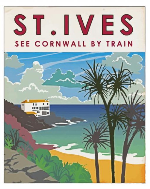 St Ives Bay Poster Diamond Painting