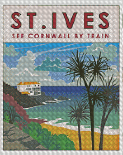 St Ives Bay Poster Diamond Painting