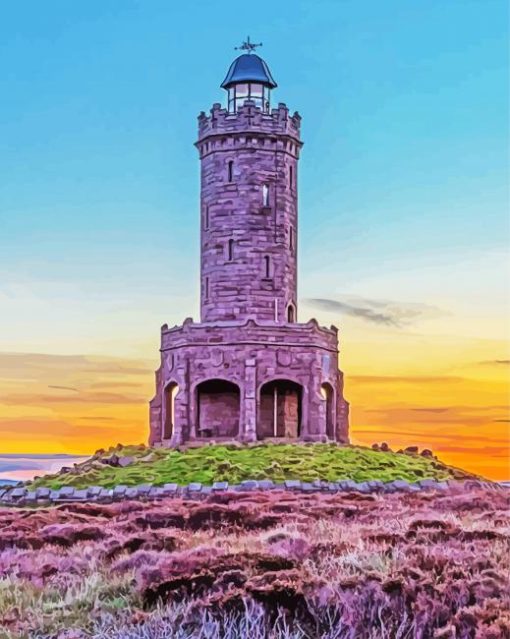 Sunrise From Darwen Tower Diamond Painting