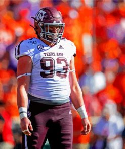 Texas A M Aggies Football Player Diamond Painting