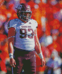 Texas A M Aggies Football Player Diamond Painting