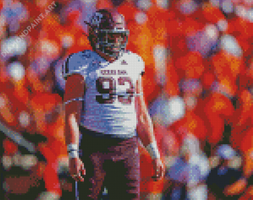 Texas A M Aggies Football Player Diamond Painting