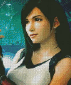 Tifa Lockhart Video Game Character Diamond Painting