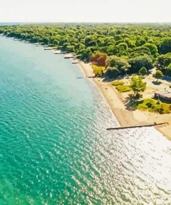 Toronto Beaches Overhead View Diamond Painting