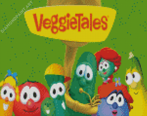 Veggie Tales Poster Diamond Painting