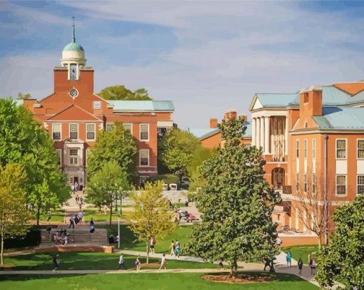 Wake Forest University North Carolina Diamond Painting