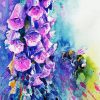 Abstract Foxglove Diamond Painting