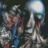 Abstract Sad Lady And Fish Marco Mazzoni Diamond Painting