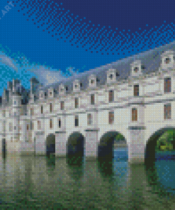 Aesthetic Chenonceau Castle Diamond Painting