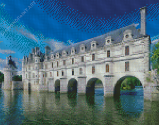 Aesthetic Chenonceau Castle Diamond Painting