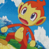 Aesthetic Chimchar Diamond Painting