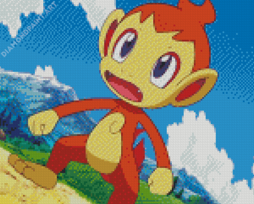 Aesthetic Chimchar Diamond Painting