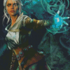 Aesthetic Ciri From The Witcher Art Diamond Painting