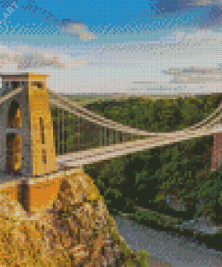 Aesthetic Clifton Suspension Bridge Bristol Diamond Painting