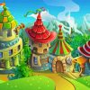 Aesthetic Fantasy Village Art Diamond Painting