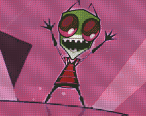 Aesthetic Invader Zim Diamond Painting