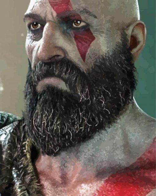 Aesthetic Kratos Diamond Painting