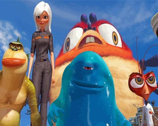 Aesthetic Monsters Vs Aliens Diamond Painting