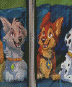 Aesthetic Paw Patrol Animation Diamond Painting