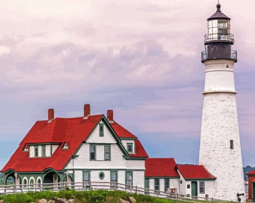 Aesthetic Portland Headlight Diamond Painting