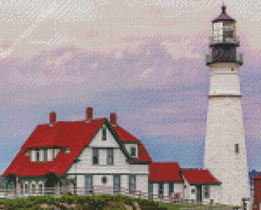 Aesthetic Portland Headlight Diamond Painting