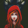 Aesthetic Red Riding Diamond Painting