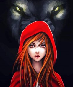 Aesthetic Red Riding Diamond Painting