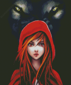 Aesthetic Red Riding Diamond Painting