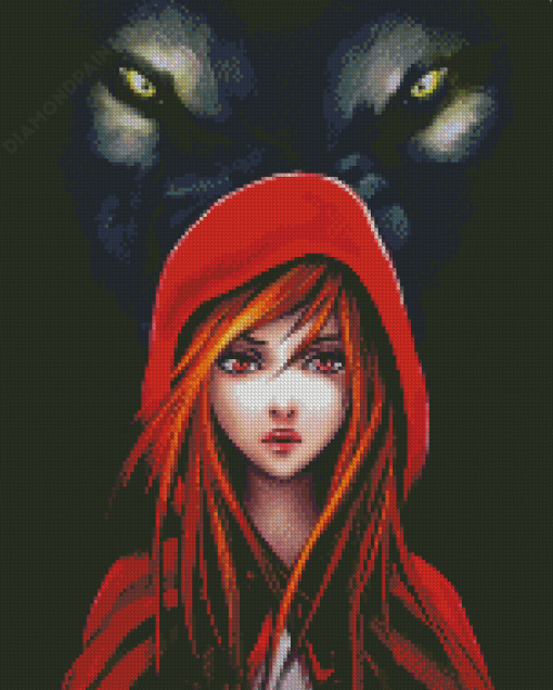 Aesthetic Red Riding Diamond Painting