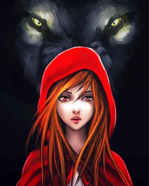 Aesthetic Red Riding Diamond Painting