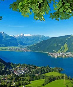 Aesthetic Strandbad Zell Am See Diamond Painting